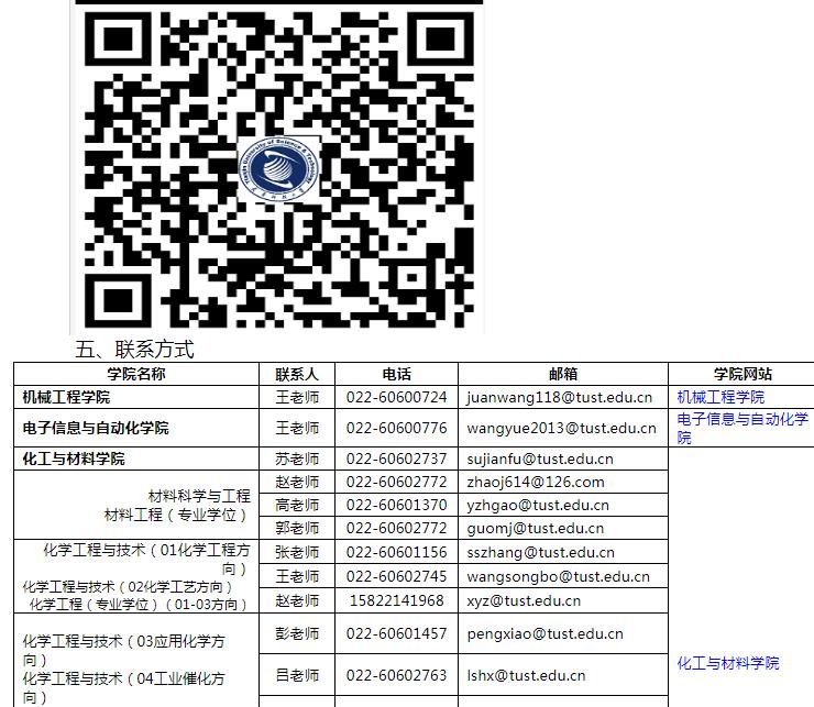 天津科技大学2019年考研复试公告