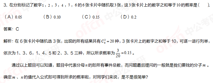 考研管理类联考 管综初数重难点 古典概型 