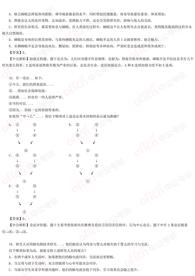 2019考研管理类联考解析