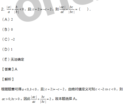 考研管综初数备考 2021管理类联考 绝对值自比式