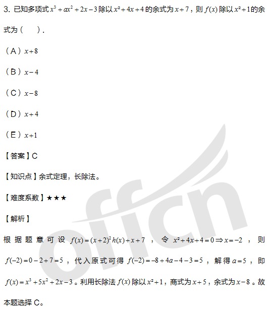 考研管综初数备考 2021管理类联考