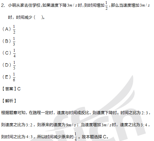 考研管综初数备考 2021管理类联考 正反比的应用