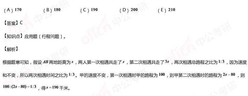 管综初数冲刺备考 管综初数应用题