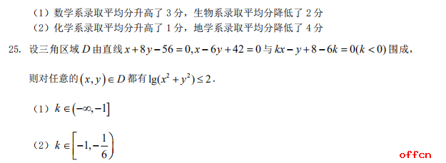 2021考研管综初数 管综初数考研试题