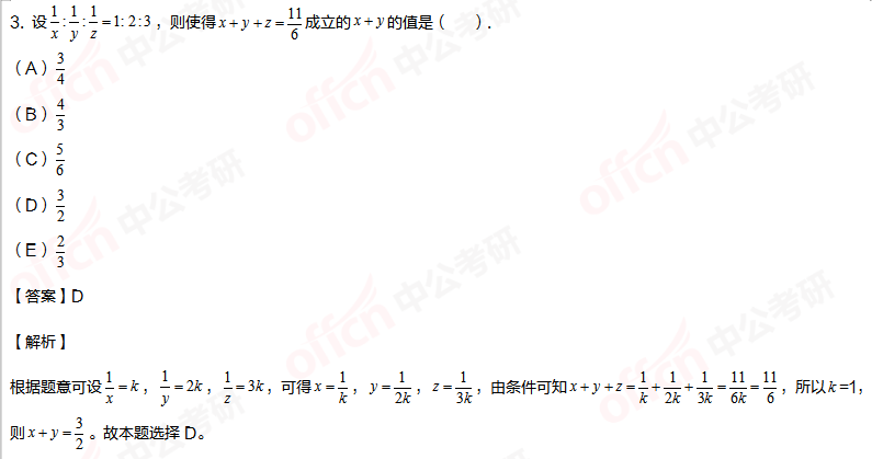 考研管综初数备考 2021管理类联考