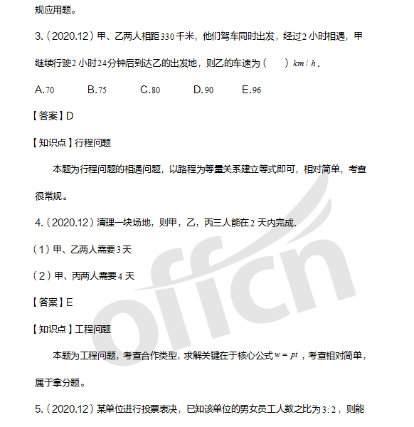 管理类联考初数试题 考研管综试题难度